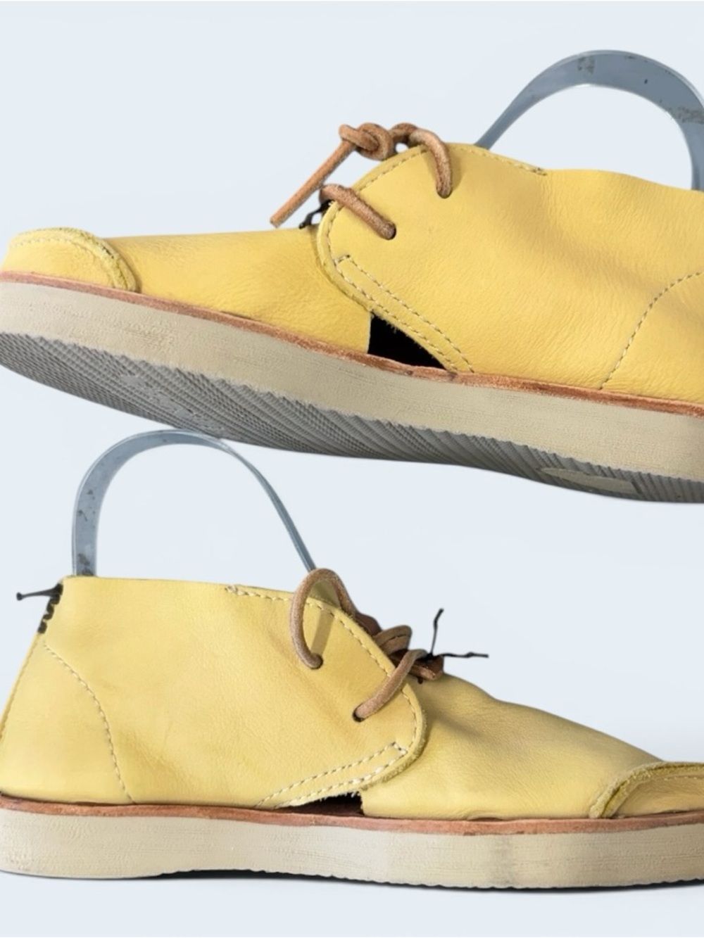 Satorisan yellow leather cutout chukka boots Size 37 - Picture 6 of 11